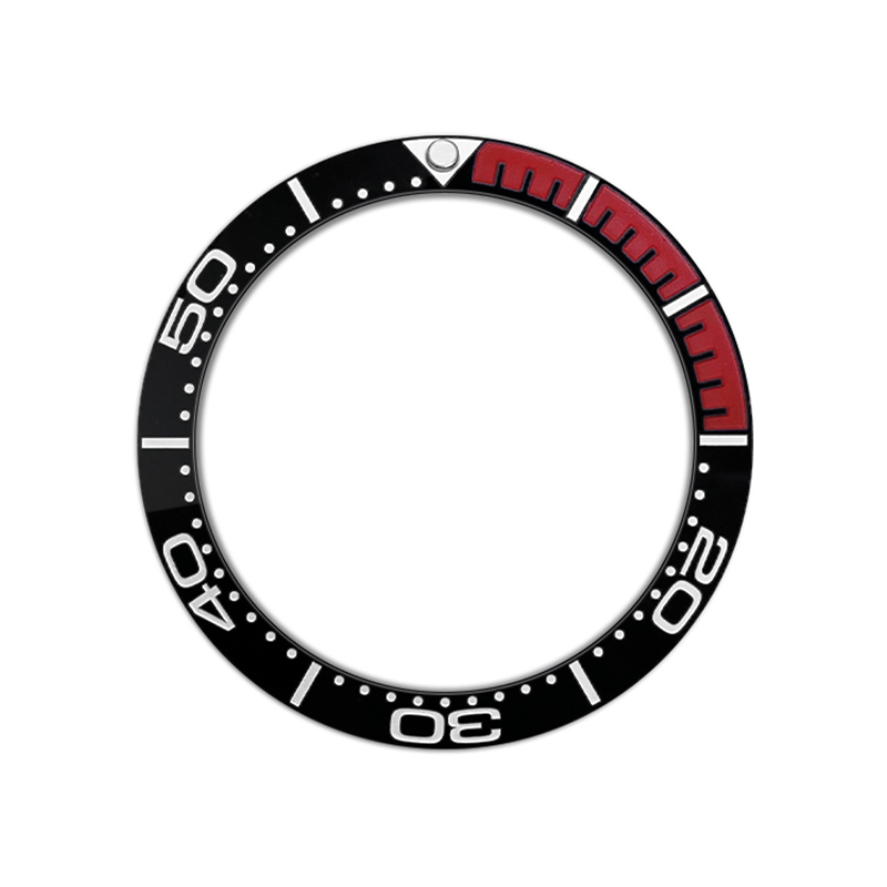 38Mm Gebogen Keramiek Bezel Insert Ring Past Skx007 Skx009 Srpd Gmt Sub Zeepaardje Horloge Case Mannen Horloge Ring Refitting Delen