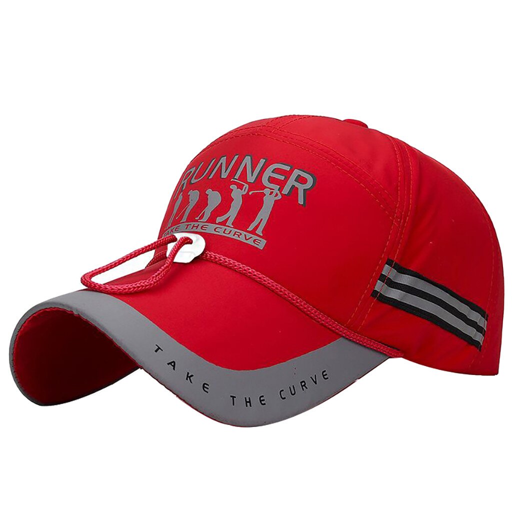 Reflective Running Cap Quick Dry Hip-hop Hat for Men Durable Baseball Caps Sports Cap бейсболка для мужчин: E