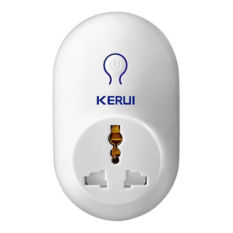 KERUI-alarma de seguridad inalámbrica con Sensor de movimiento PIR sistema antirrobo WIFI + GSM, pantalla a Color TFT de 4,3 pulgadas, Sensor de puerta, sirena inalámbrica: S71 Smart Socket