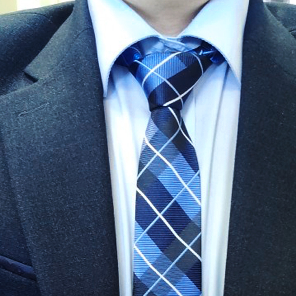 Cravates Jacquard à Carreaux pour Homme et Femme, en Polyester, Rayé, pour Mariage, Business, pour Adulte, Slim,