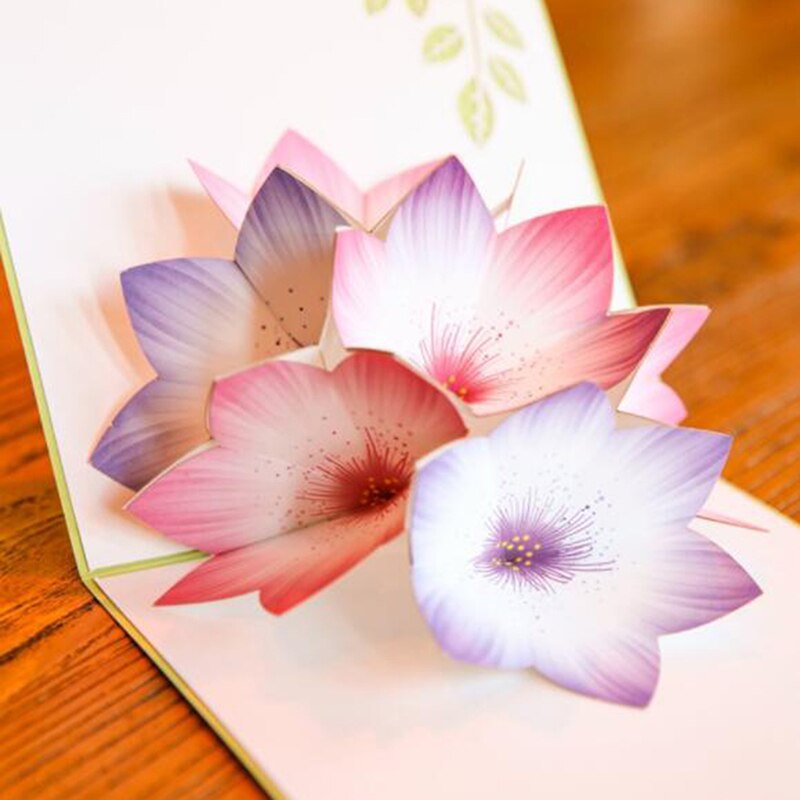 3D Pop-up Cards Valentine's Day Lover Happy Birthday Party Invitation Folding Type Stereo Greeting Card: style2