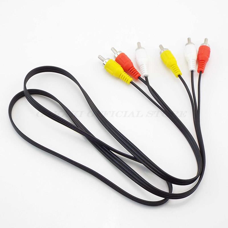 Cavo Audio video con spina AV composita da 3 connettori RCA maschio a 3 RCA maschio