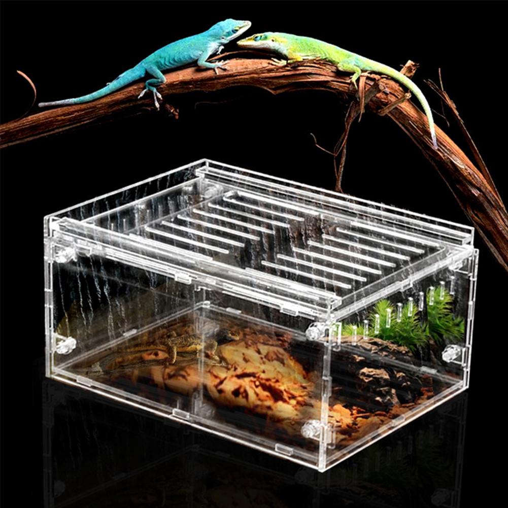 Pet Reptile Breeding Box Through Insect Breeding Box Snake Spider Lizard Scorpion Amphibian Breeding Box Crawling Pet Breeding