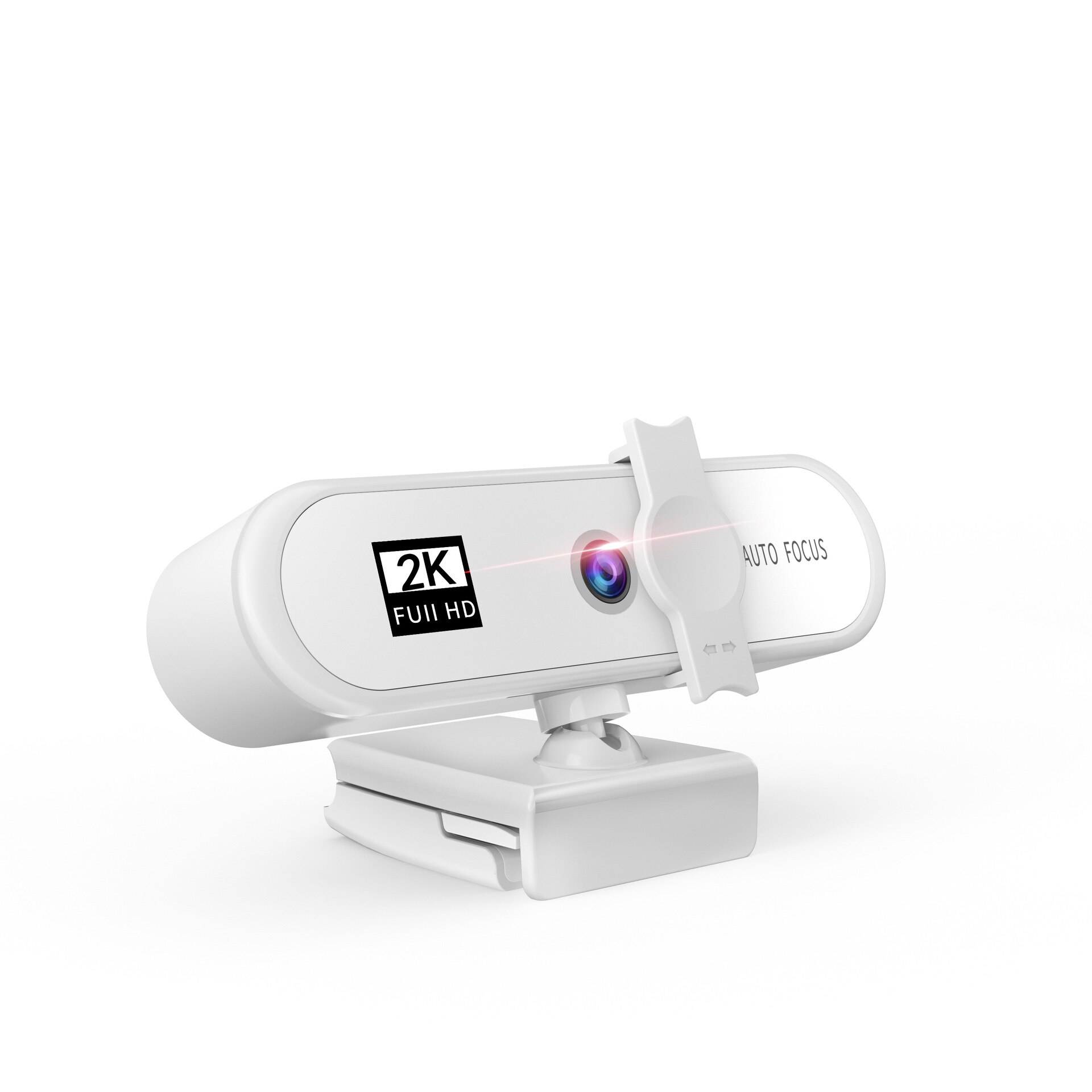 4K HD Webcam 1080P Computer Camera With Microphone Automatic Focus Network 2K Live Web USB Plug For Computer Work Laptop Game PC: White 2K