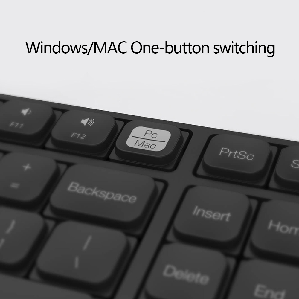 Originalt miiiw trådløst kontor tastatur og mus sett 104 smakebit 2.4 ghz vinduer pc mac kompatibelt bærbart usb tastatur