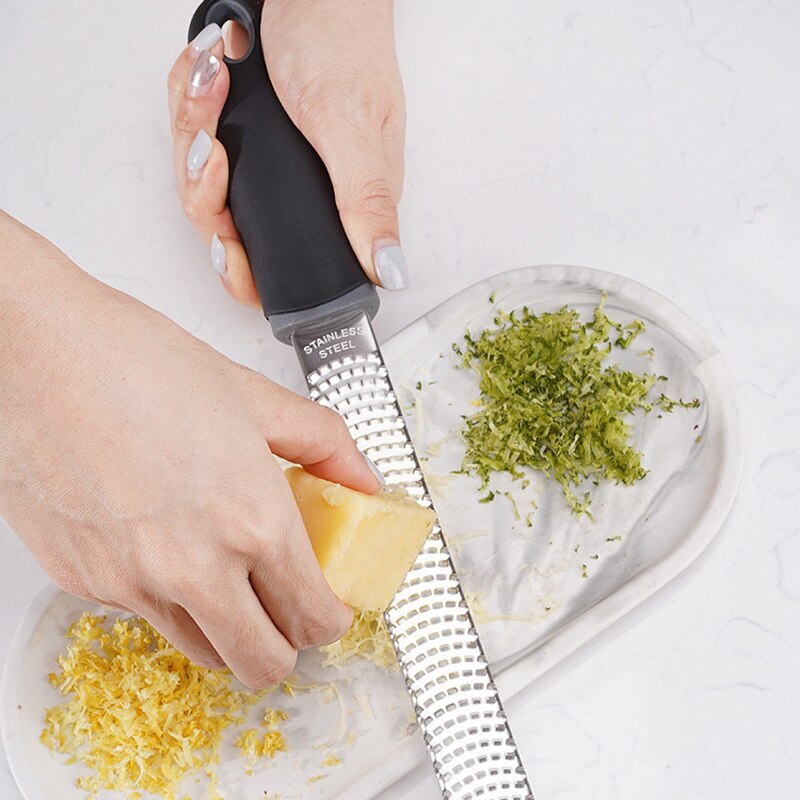 Lemon Zester Cheese Quick Grater Stainless Steel Chocolate Grater Handheld Fruit Peeler Lemon Cheese Planer Kitchen Accessories