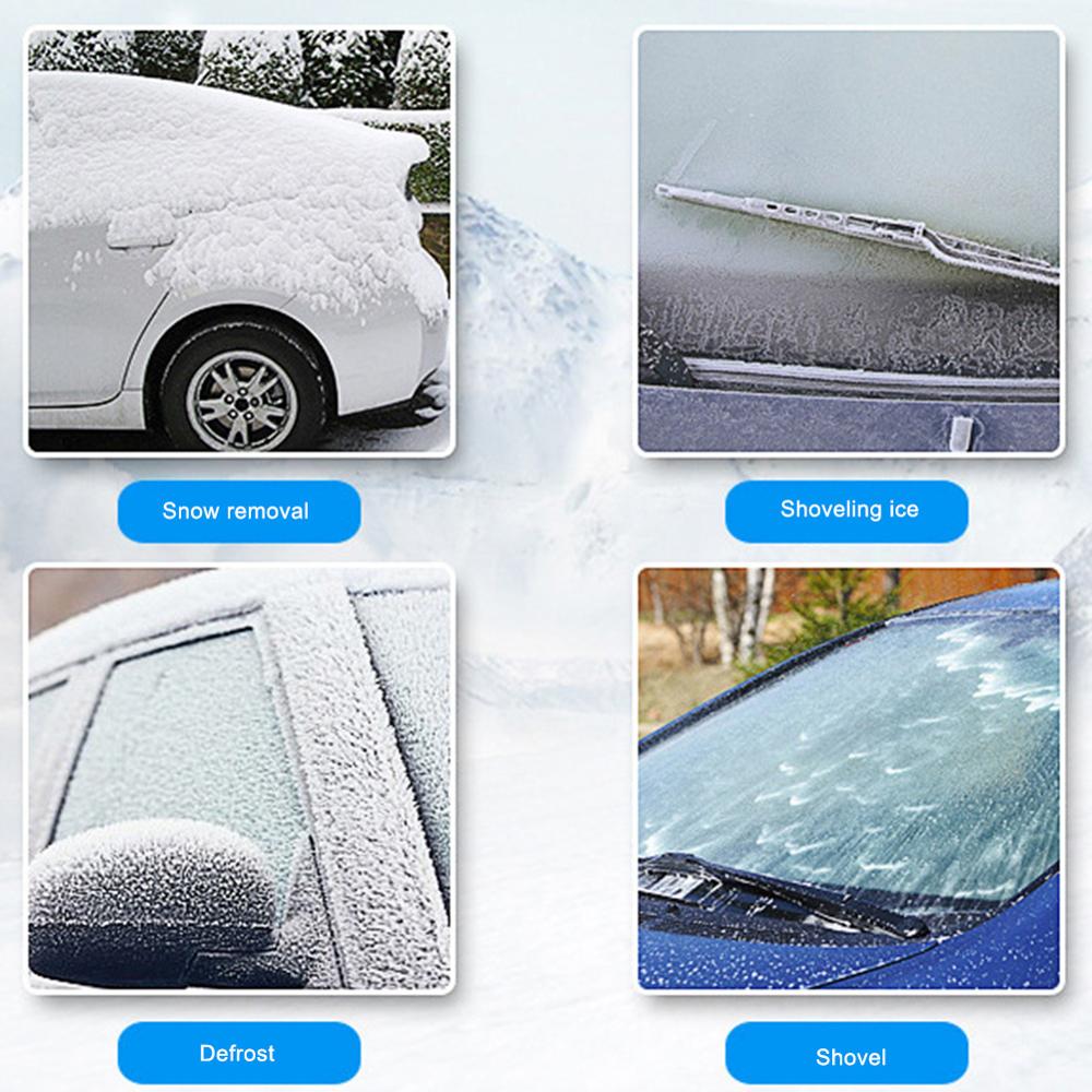 Multifunctional Automobile Snow Scraper Multifunctional Defroster Winter Snow Remover Labor Saving without Damage CSV