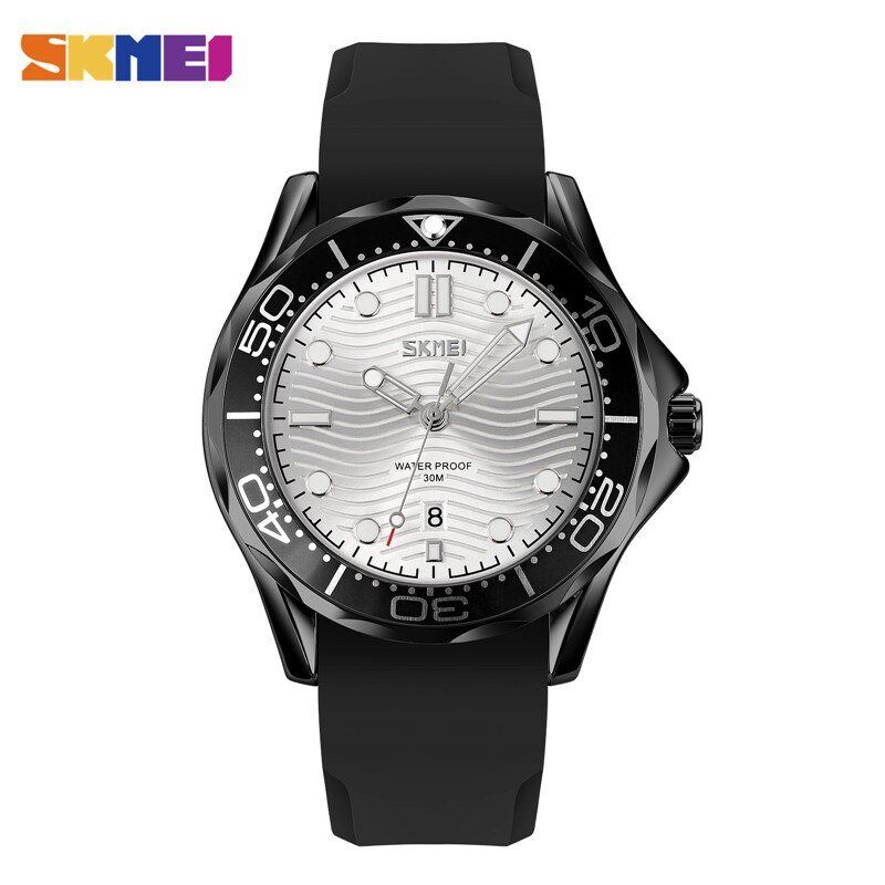 SKMEI-reloj de pulsera con movimiento de cuarzo japonés para hombre, cronógrafo tridimensional con textura, esfera con fecha y hora, 9276: color 5