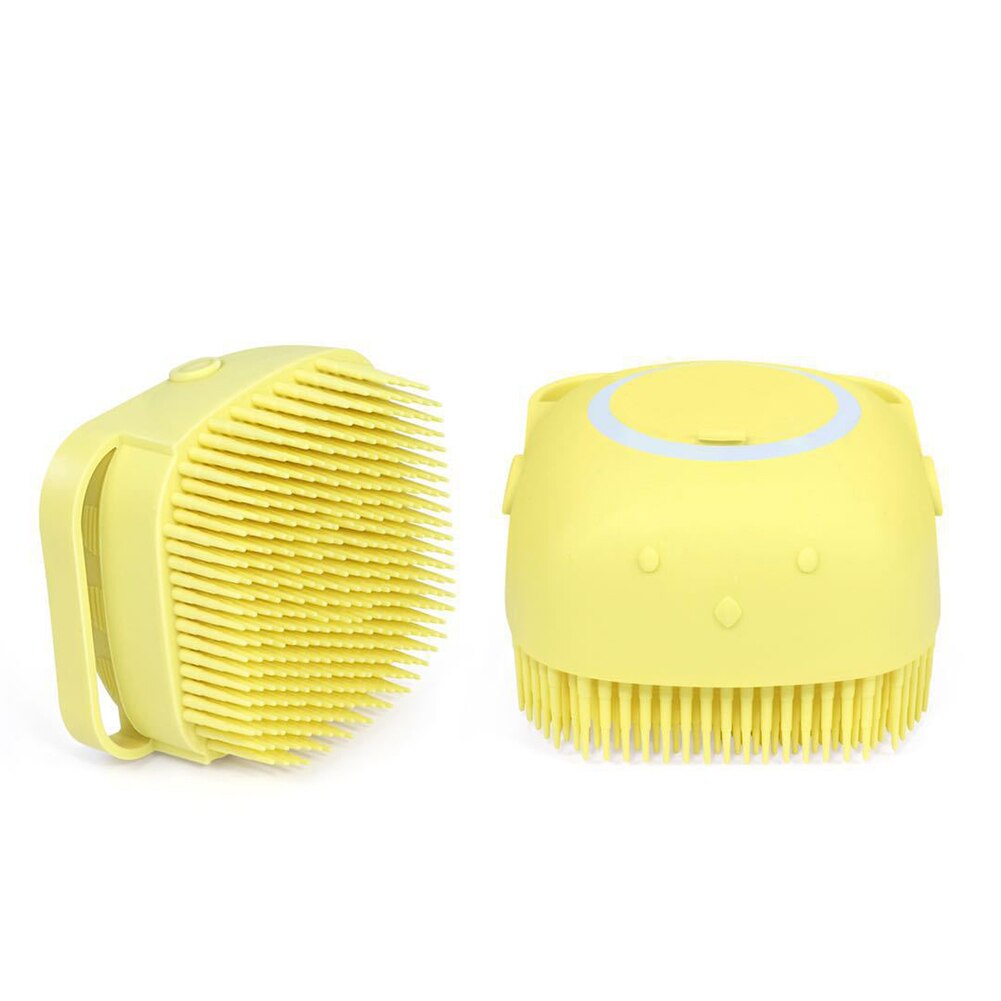 Voor Baby 'S Draagbare Bad Borstel Reizen Thuis Badkamer Zachte Haren Peuters Siliconen Scrubber Dispenser Vloeibare Zeep Body Reiniging