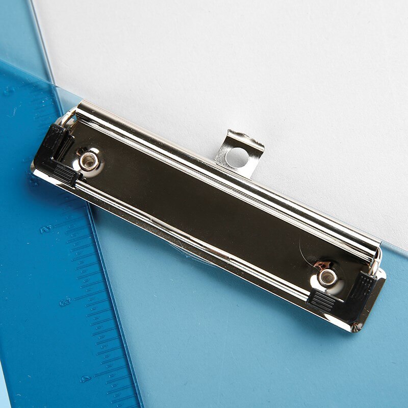 Delikatessen 1Stck Bord Clip A4 Ordner Pad Menü Papier Clip Werkstatt Büro Schreibwaren 9256 transparent bord Clips Farbe Zufällig