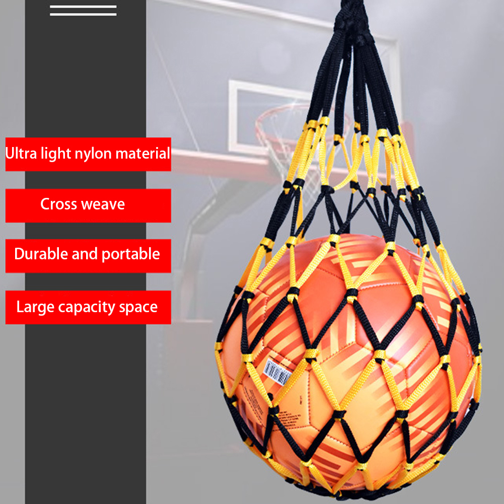 Professionele Basketbal Nylon Netto Tas Multi-Use Sport Bal Draagbare Mesh Opslag Netwerk Tassen Voor Volleybal Voetbal Voetbal