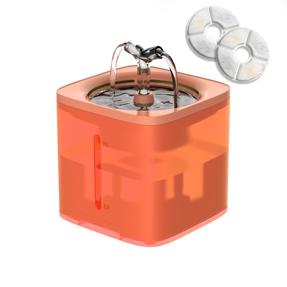 Automatic Cat Water Fountain With Faucet Dog Drinking Dispenser Transparent Drinkers For Cats Pet Drinking Bowl Filter Feeder