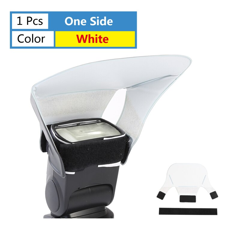 Camera Flash Diffuser 3 In 1 Flash Softbox Dubbelzijdig Photo Light Reflector Voor Canon Camera &#39;S Opvouwbaar Speedlite Difusor flash: 1 Side Diffuser