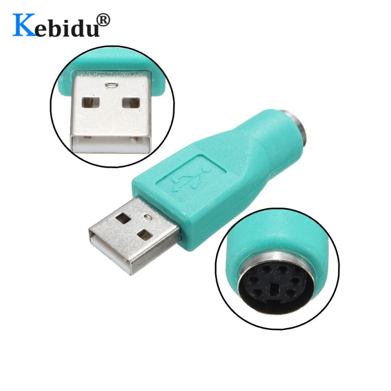 Kebidu USB zu PS/2 Adapter Männlich Zu Weiblich Konverter Für PC zu Sony PlayStation2 ps2 Tastatur Maus für spiele Verwenden anschluss