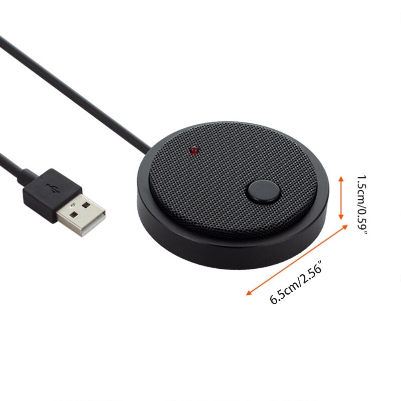 Usb 360 ° Laptop Microfoon Voor Zoom Meeting Conference Room Ruisonderdrukking