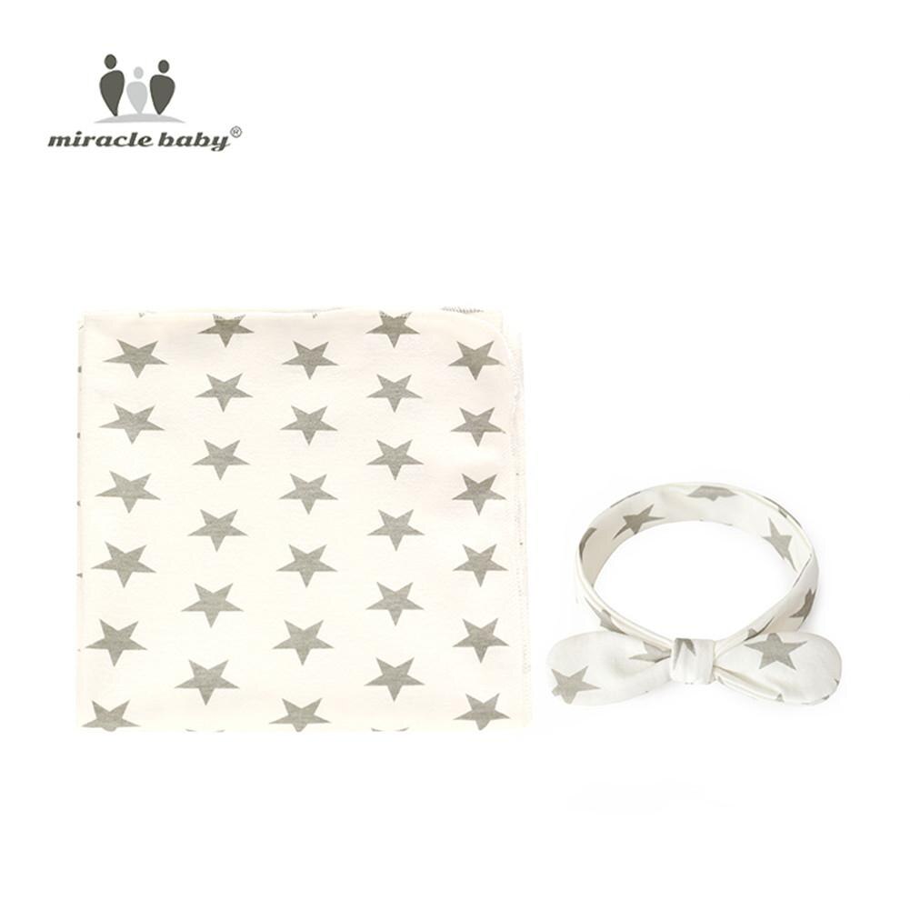 Kidlove 2PCS Baby Katoen Airconditioning Deken Holding Deken en Hairdress: gray star