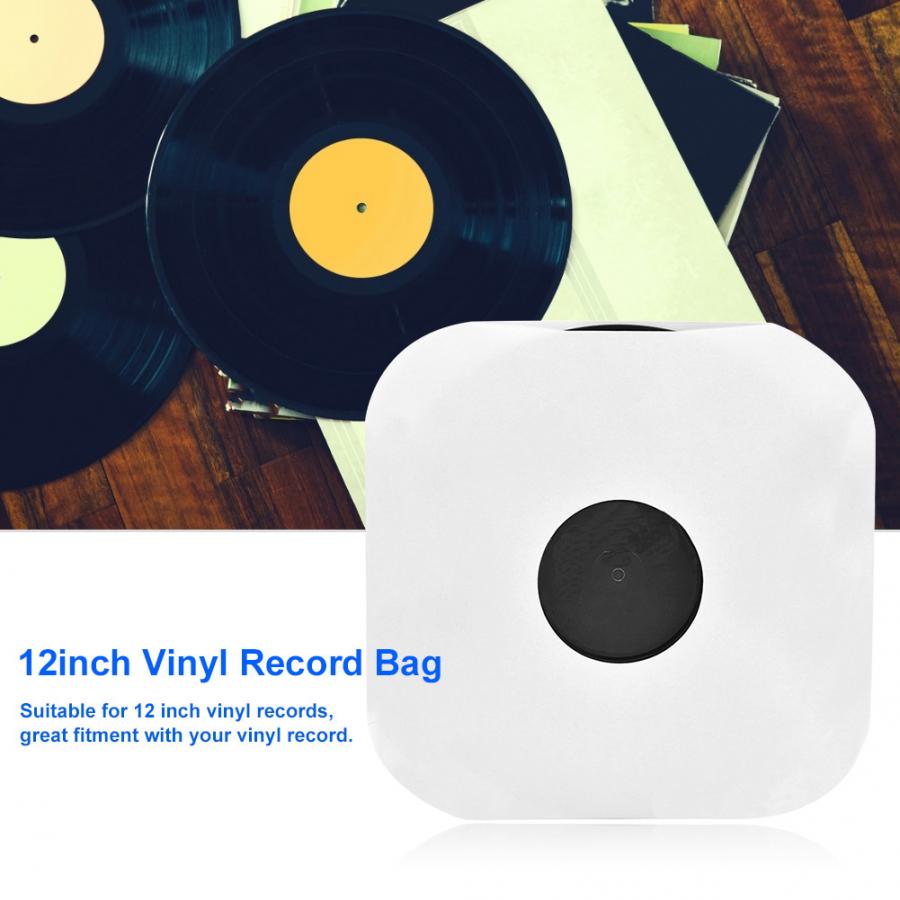 20PCS 12inch Vinyl Record Protecter White Plastic Bag Anti-Static CD Player Record Sleeves Protective Case Cover