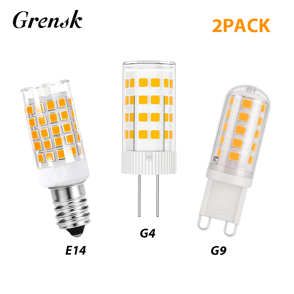 Ampoule Led tubulaire G9 G4 E14, 2 pièces, 220V 3W 5W 7W, en céramique 2700K 6000K, lampe à lave sel, ampoules de remplacement pour maison Docor