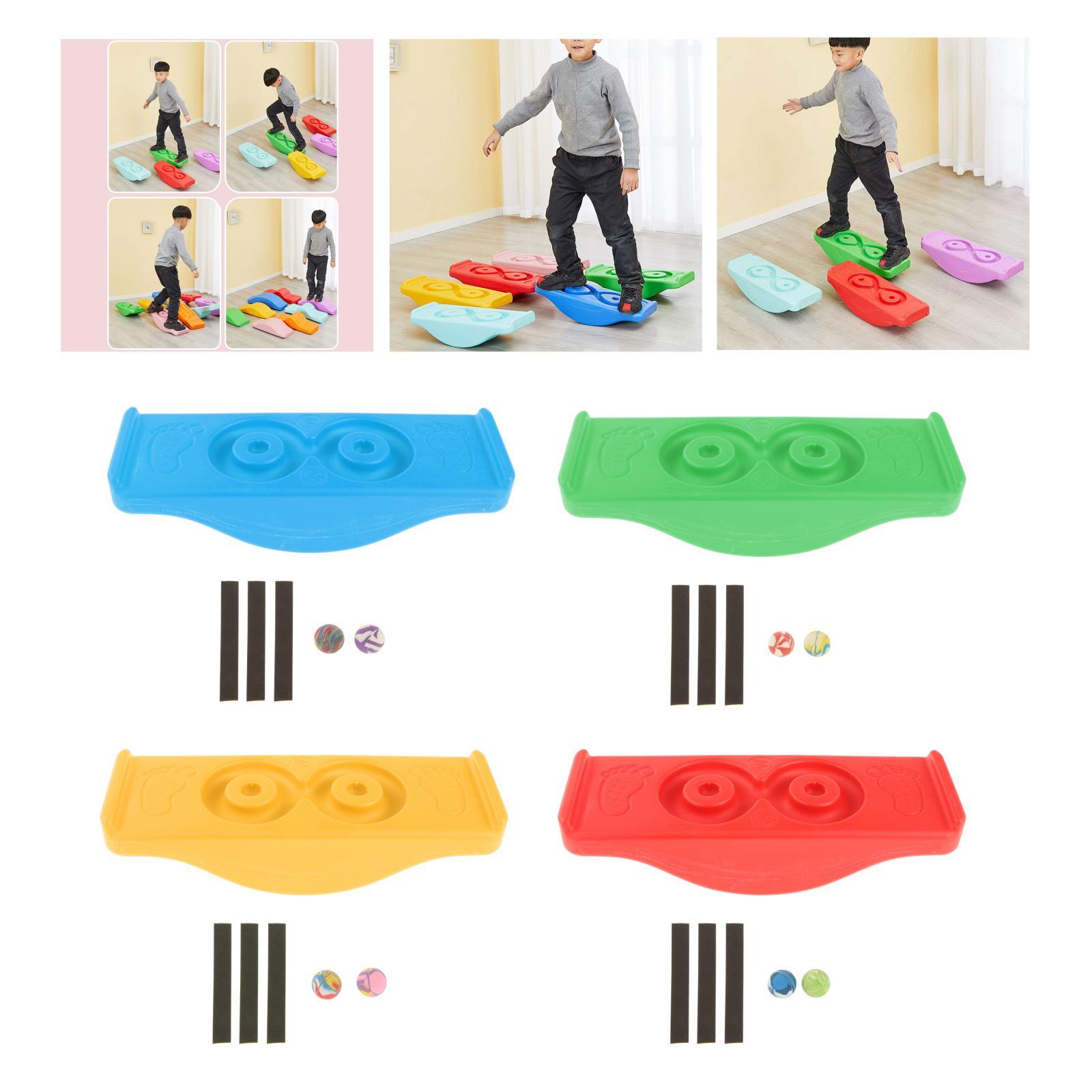 Balance Board Sensory Play Indoor Outdoor Games Rocking Seesaw Fitness Sport Stability Exercise Garden Kids Children Workout