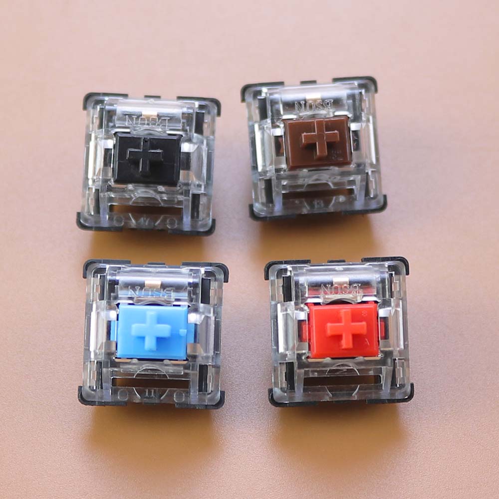 Outemu Schakelaar Voor Keyboard 3pin Lineaire Tactiele Clicky Stille Schakelaars Voor Mechanische Toetsenborden Grijs Zwart Rood Blauw Gaming Switch