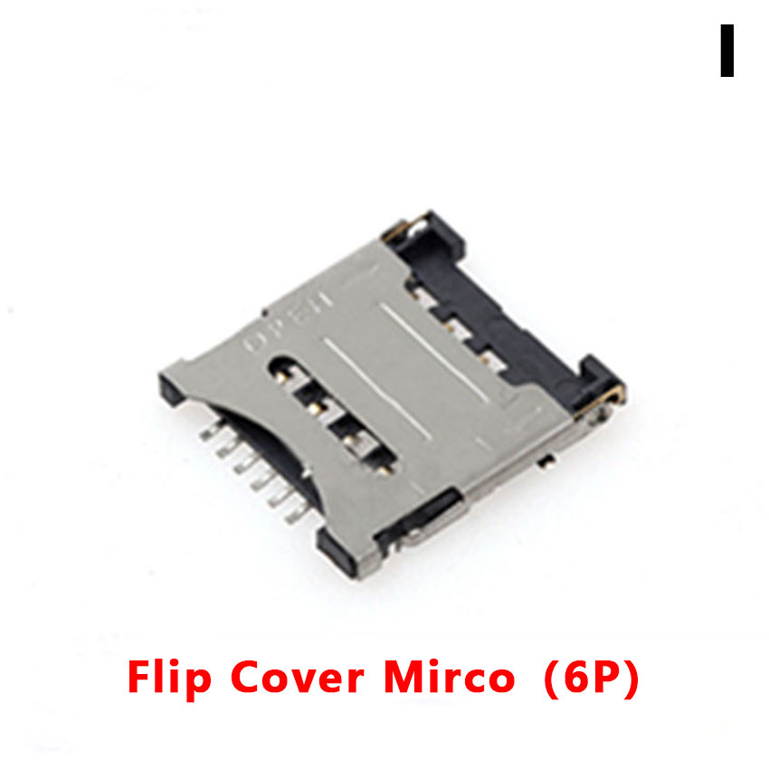 5PC SD/MINI/TF/SIM/MICRO Card Holder Card Slot Card Holder Mobile Phone Memory Card Holder With Self-Elastic Long And Short Body: Silver