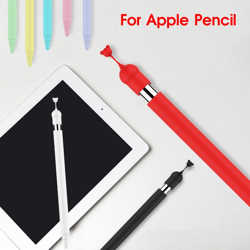 Pochette en Silicone, porte-embout, housse, tablette, stylo tactile, pour stylet, pour Apple crayon 1 étui de Protection