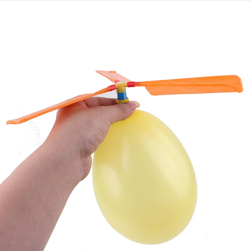 Helicóptero con globos caseros para niños, juguete educativo para el hogar, 1 Uds.