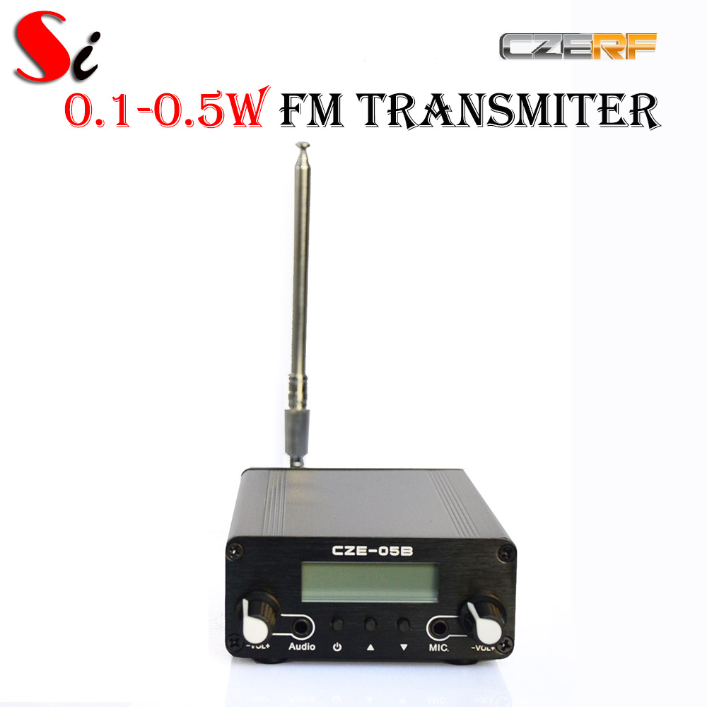 Czerf fm transmitter 0.1w/ 0.5w cze -05b stereo pll radioudsendelse metalmyresæt