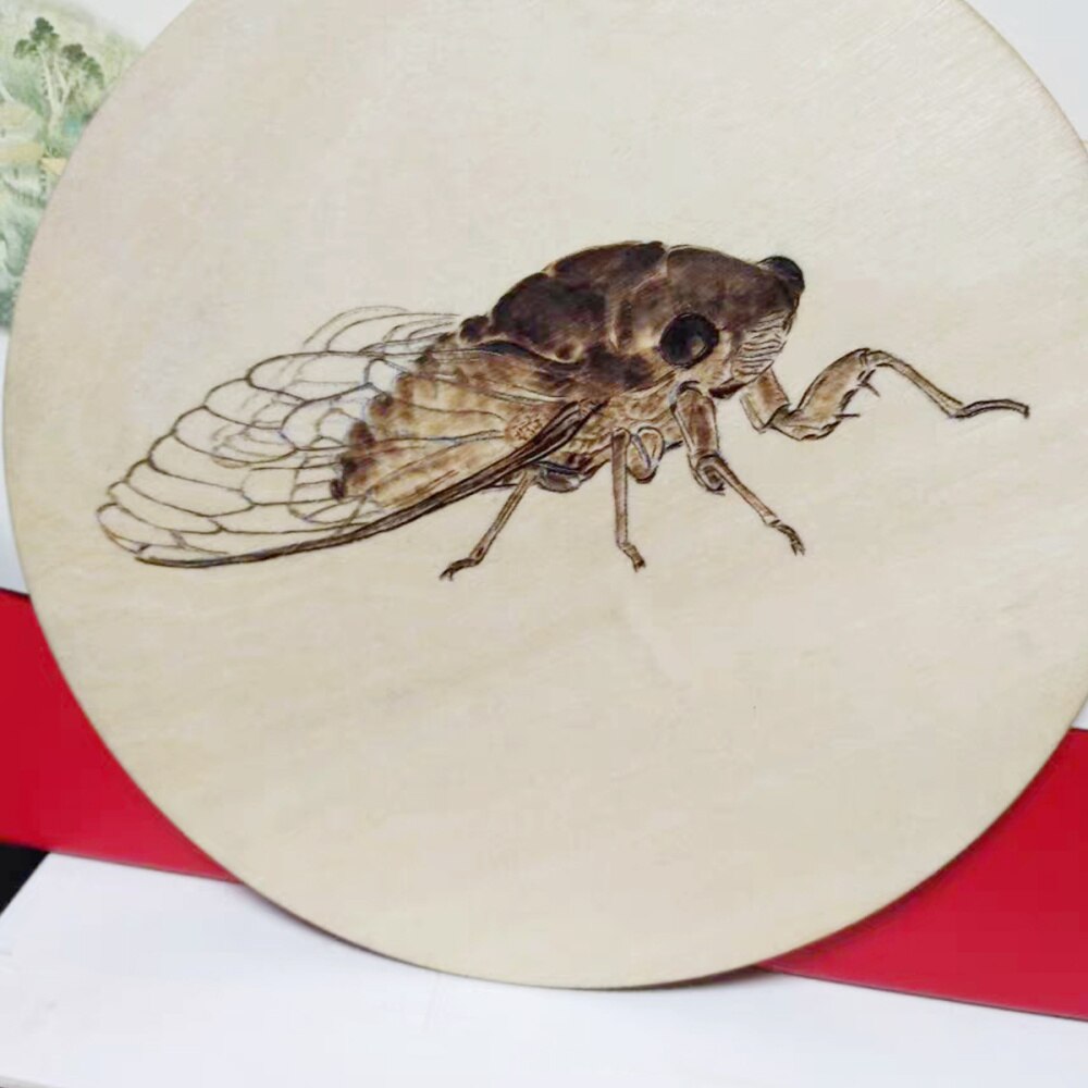 50pcs Wooden DIY Wafer Small Round Disc Diy Wooden Small Wafer