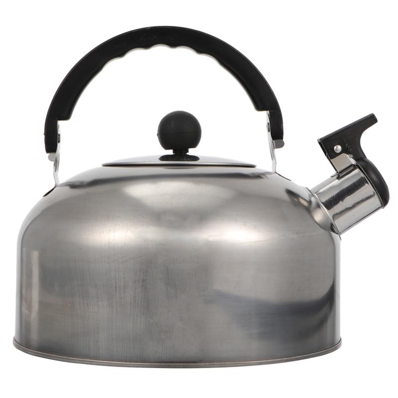 1pc 2.5L Whistling Tea Kettle Stainless Steel Boil Water Kettle Bakelite Handle Pot Induction Cooker Kettle Boiled Teapot: Default Title
