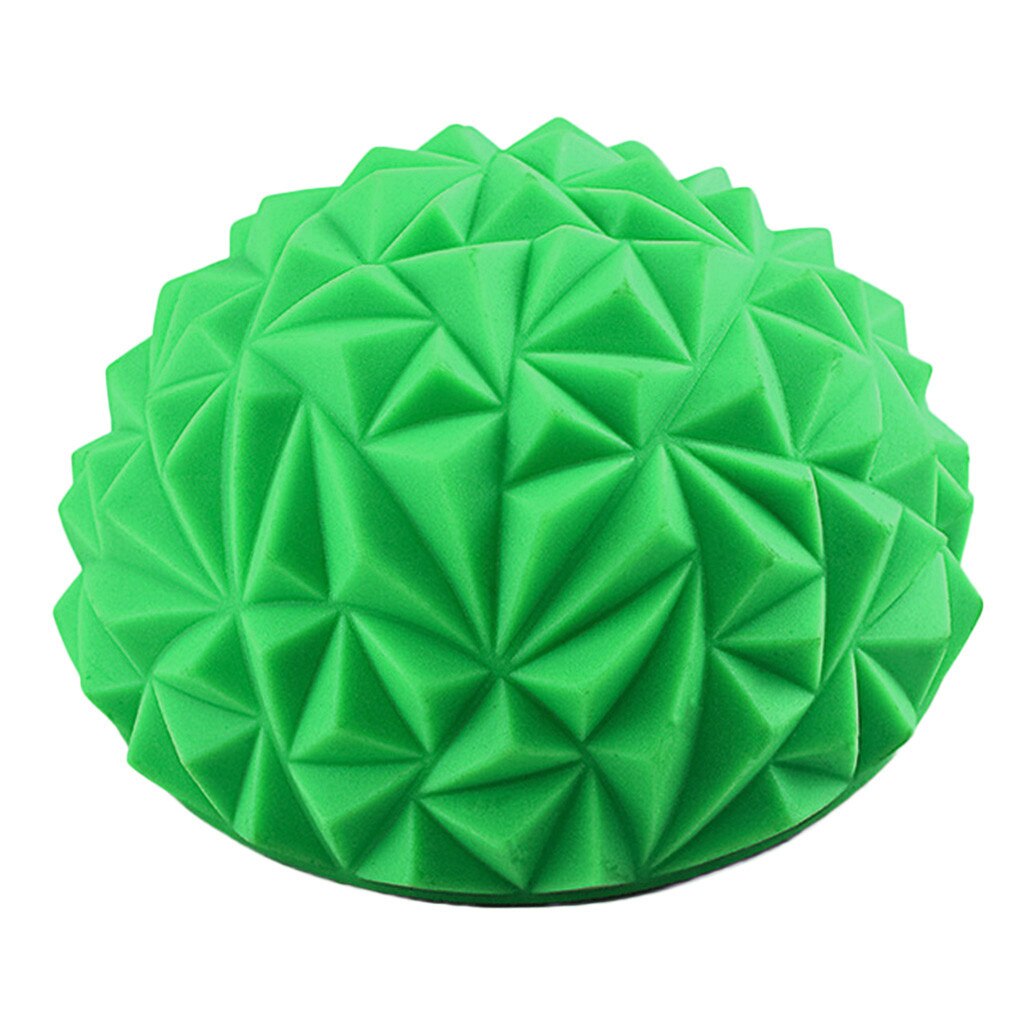 Newly Inflatable Half Sphere Yoga Balls PVC Massage Fitball Exercises Trainer Balancing Ball For Gym Pilates Sport Fitness Yoga: Green