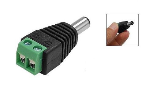 Camera Power 5 Male/ 5 Female 2.1x5.5mm 2.1mm DC Power Jack Adapter Plug Connector CCTV Camera DVR Systems