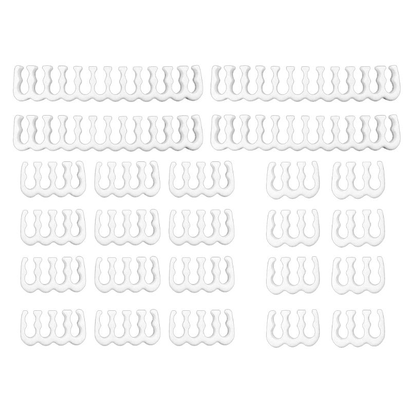 1Set 24Pin x 4 8Pin x 12 6Pin x 8 PP Cable Comb Clamp/Clip/Dresser for 3.4mm Kit 77HA