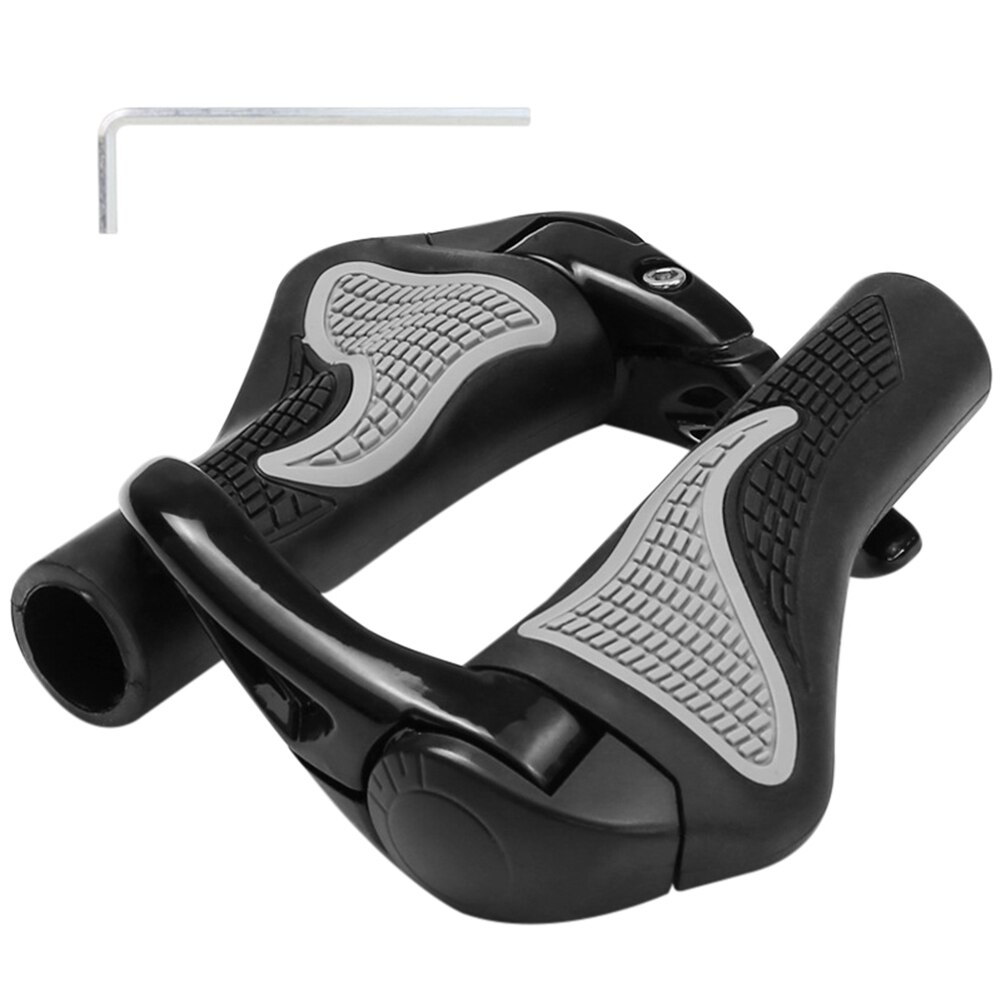 Bicycle Handlebar Grip Ergonomic Anti-Skid Lock-on Handle Cover Aluminum Alloy Rubber Grip MTB Bike N66: Yellow