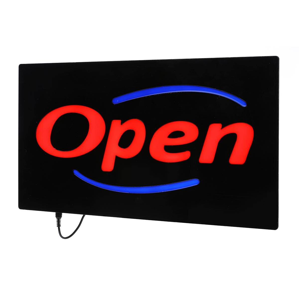 110-240V Open LED Neon Sign Light Board Hanging Bar Pub Party Door Display Art Lamp Shop Decor Advertising Commercial Lighting