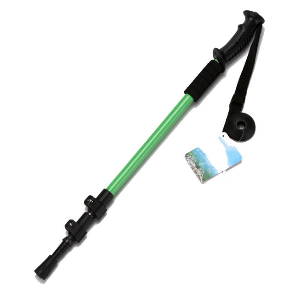 Walking Stick Trekking Pole Walk Cane Aluminum Ski Camping Telescopic Baton Hiking Stick Outdoor Camping Equipment