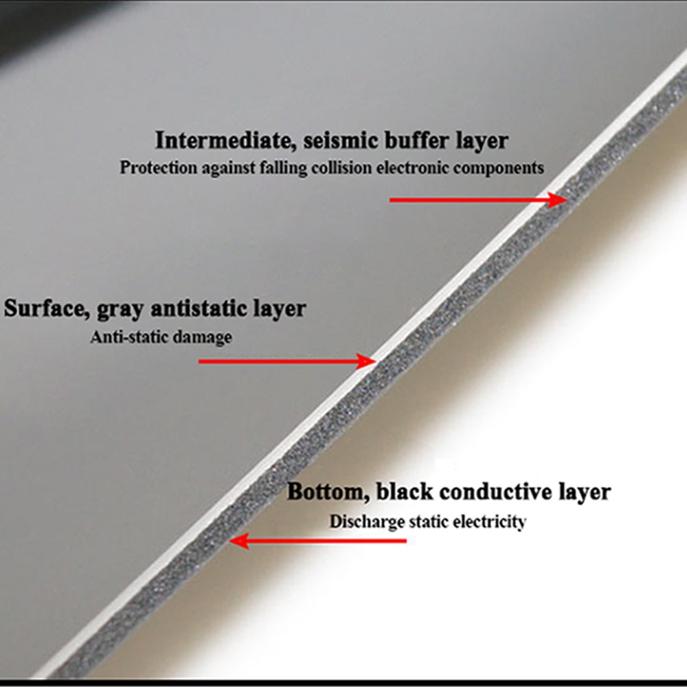 ESD Anti-static Big Desk Pad Maintenance Platform Ground wire ESD FOR Repair Work Mats 700 x 500mm