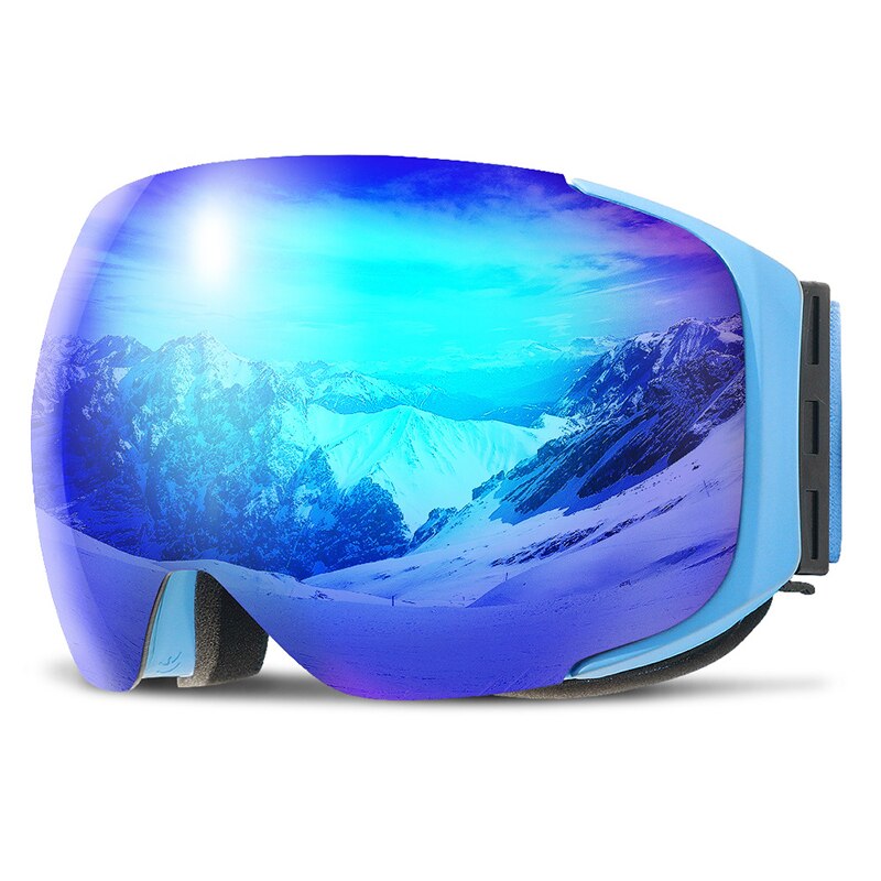 COPOZZ Magnetic Ski Goggles Men Women 100% UV400 Protection Double Anti-fog Single Double Board Ski Goggles: 5