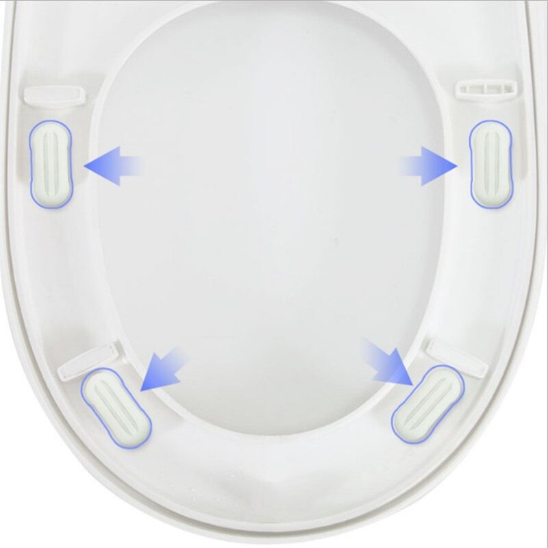 4 stk udskiftningssæt holdbar hardwarekombination hvide toiletsæde buffere kofangere badeværelse tilbehør beskyttelsespuder