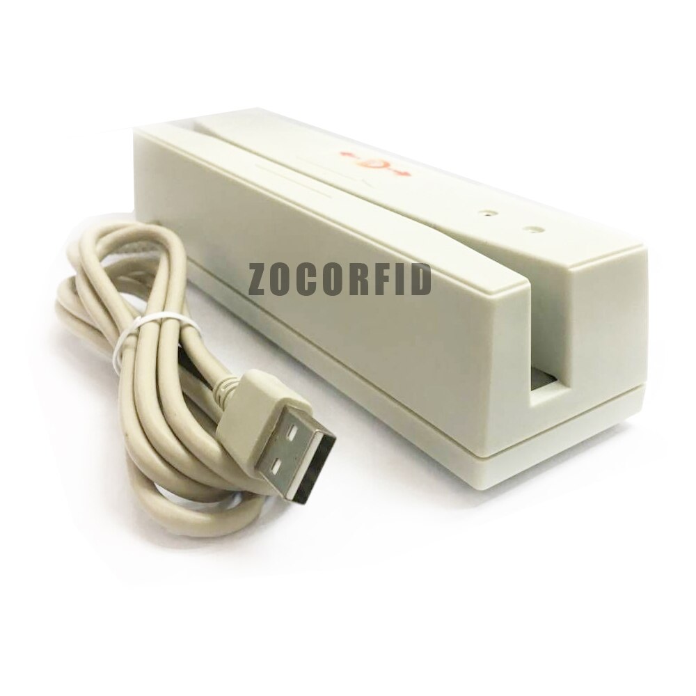 USB VIP card reader Universal Magnetic Card Barcode Reader Stripe Bidirectional the 2nd Track