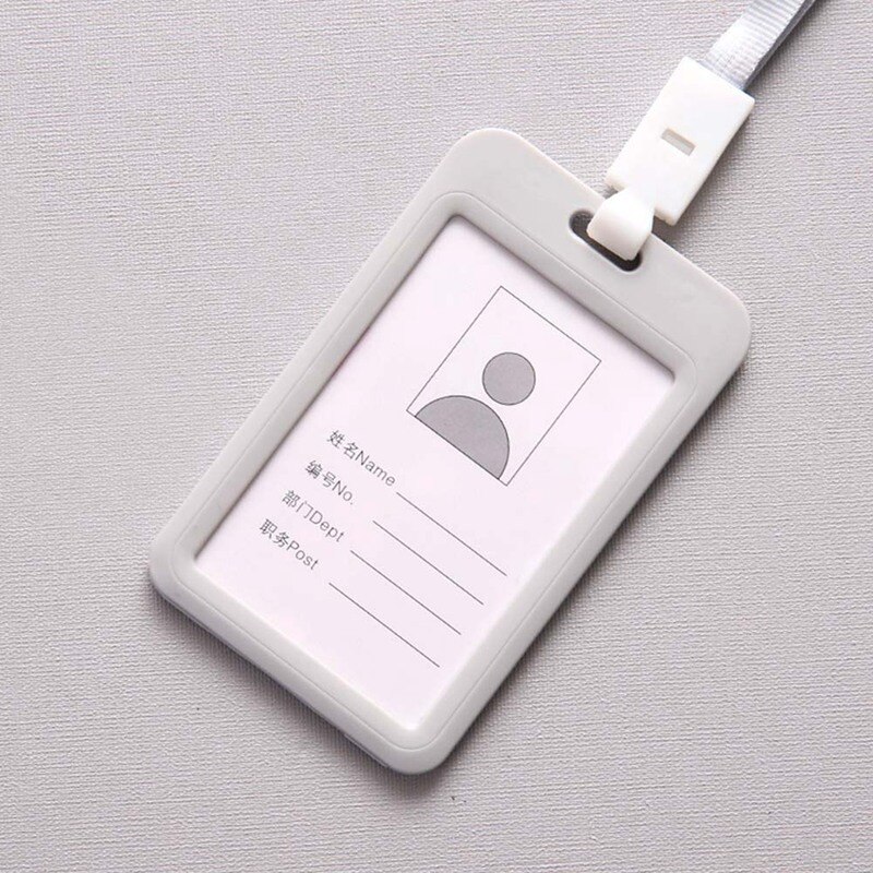 1PC Card Holder Employee Name ID Card Cover Metal Work Certificate Identity Badge ID Business Case: GY