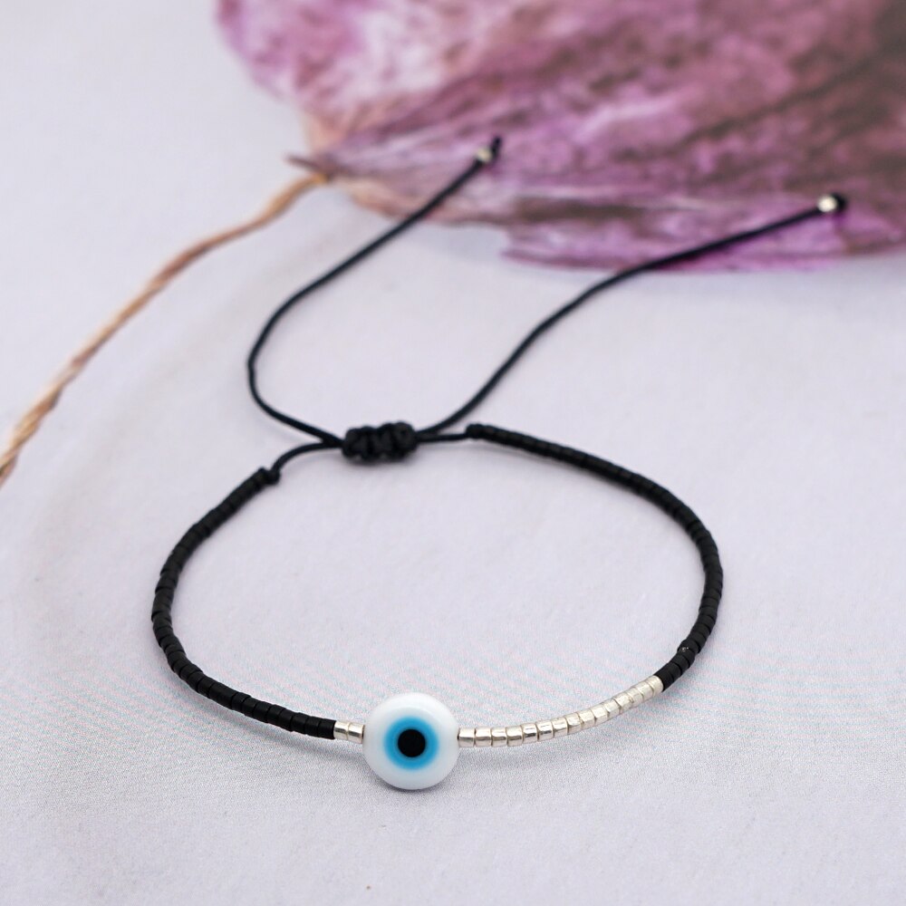 Miyuki Bracelet Men Evil Eye Bracelets For Women Boho Jewelry Bohemian Pulseras Mujer Moda Adjustable Handmade Rope