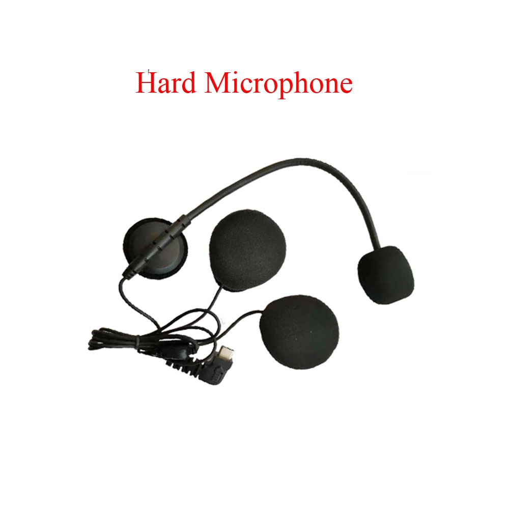 Typ-c gränssnitt jack hjälm mikrofon högtalare headset för bt -s2 bt-s3 intercom motorcykel bluetooth: Hård-mikrofon