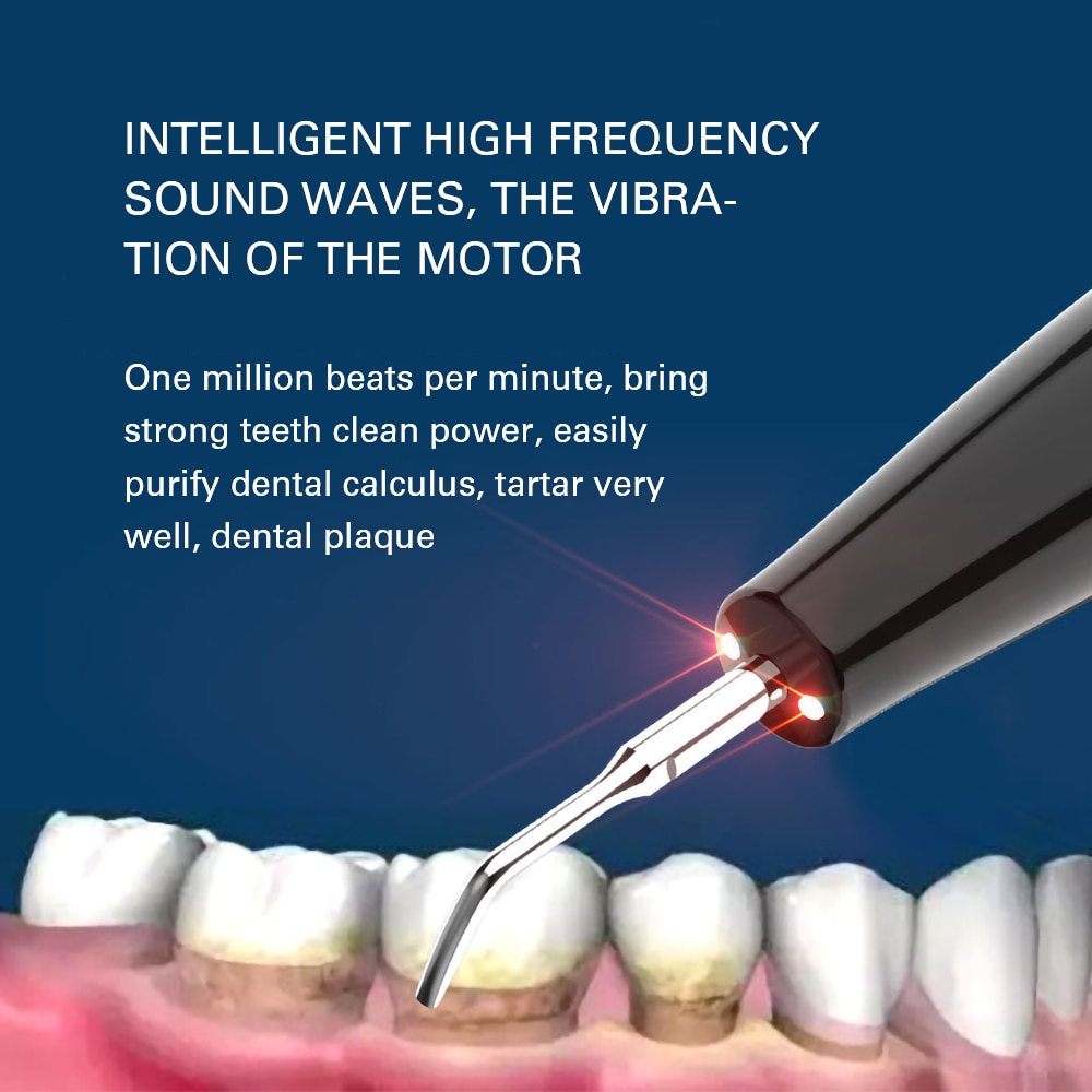 Bærbar elektrisk sonisk tandskaler tandregnemiddel fjerner tandpletter tandsten værktøj tandblegning tandsten fjern mundhygiejne