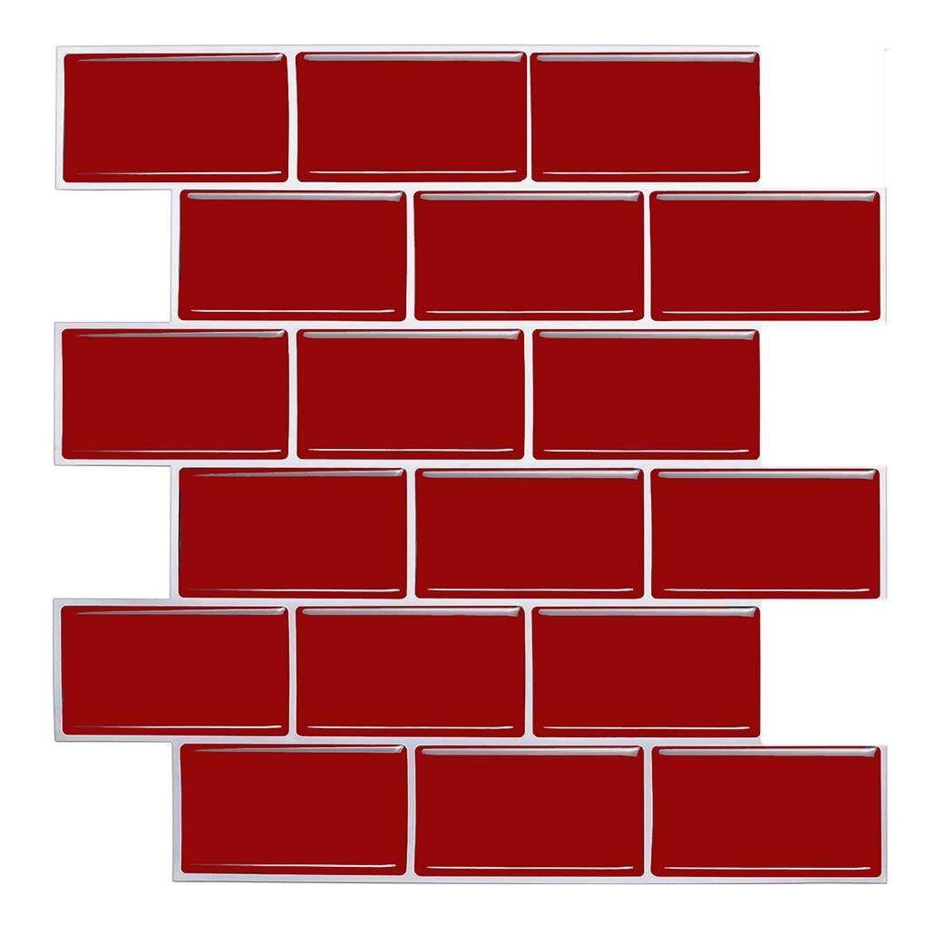 Ściana kafelkowa naklejka 3D cegła plastikowa tapeta samoprzylepna DIY Dom ścienna dekoracyjna naklejka salon DIY tło: As Shown9