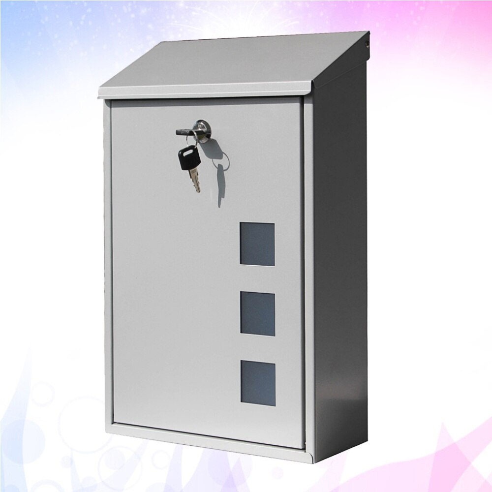 1pc Durable Wall Mounted Useful Newspaper Case Letter Box Newspaper Box for Outdoor