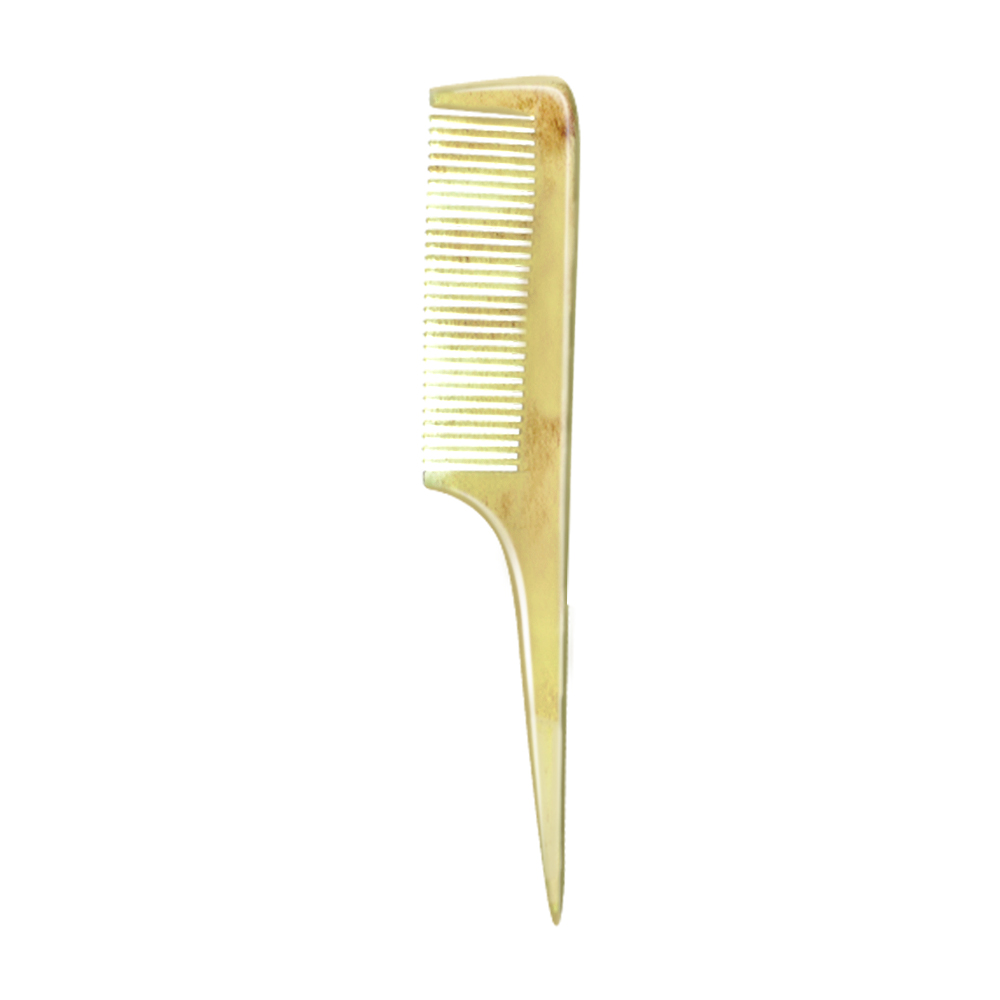 hoorn kam hoorn handgemaakt gepolijst haar natuurlijke antistatische massage hoorn kam voor salon kappers styling tools: Rood
