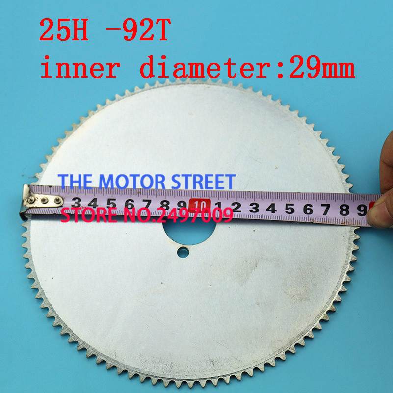 free shopping 25h 92t 29mm Chain Sprocket Electric Scooter Rear Sprocket fit Scooter Sprocket Scooter Parts/Electric Scooter