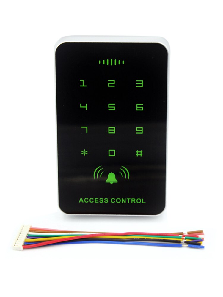 1000 users Backlight Touch Screen 125khz RFID Card Reader Keypad Access Control Reader Door Lock Opener Keyboard System