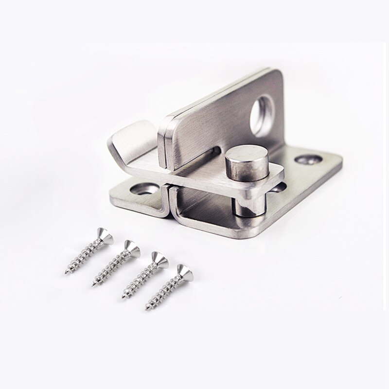 Turn On Left / Right Brief Simple Bolt Anti-theft Security Door Thick Stainless Steel Thicken Bolt Locker Lock Hasp